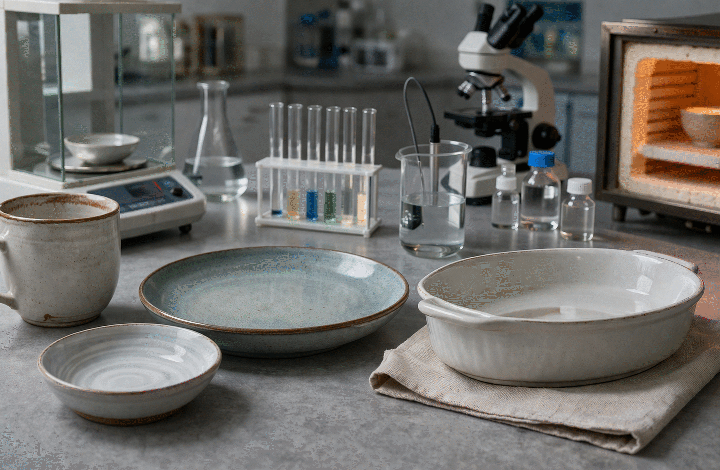 Badanie wyrobów ceramicznych kuchennych – od materiału do efektu